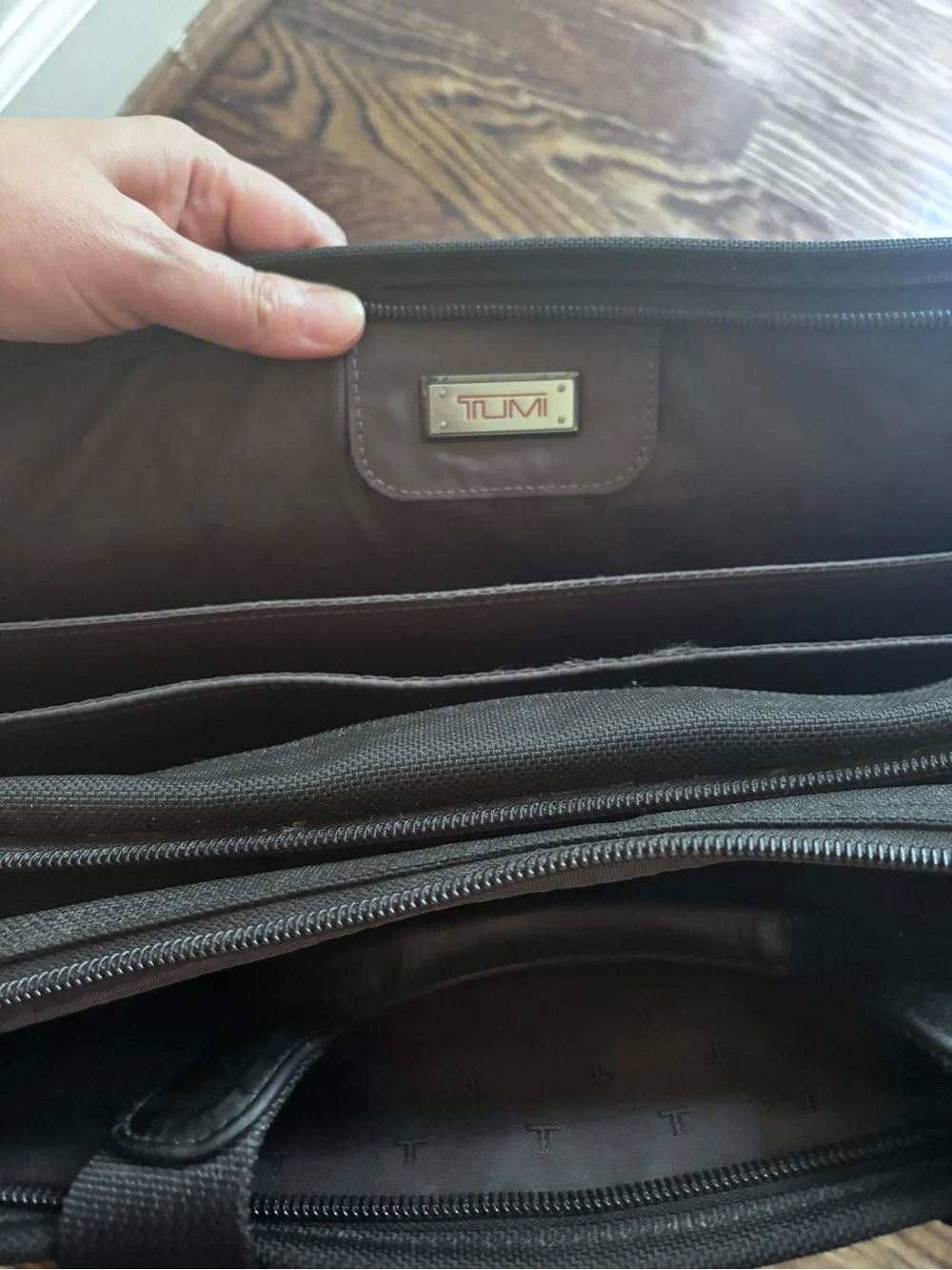 Tumi Black Men's Laptop Briefcase Shoulder Bag